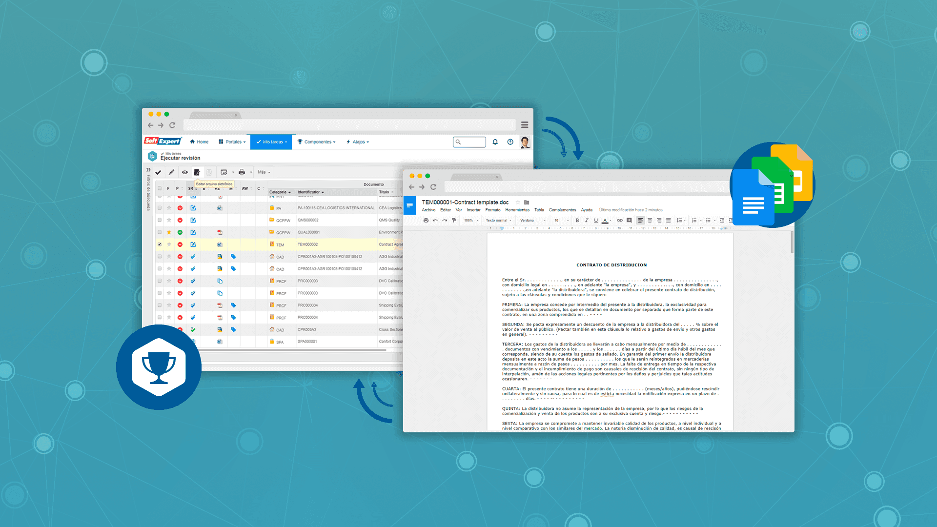 Edite y revise documentos del SE Suite utilizando Google Docs
