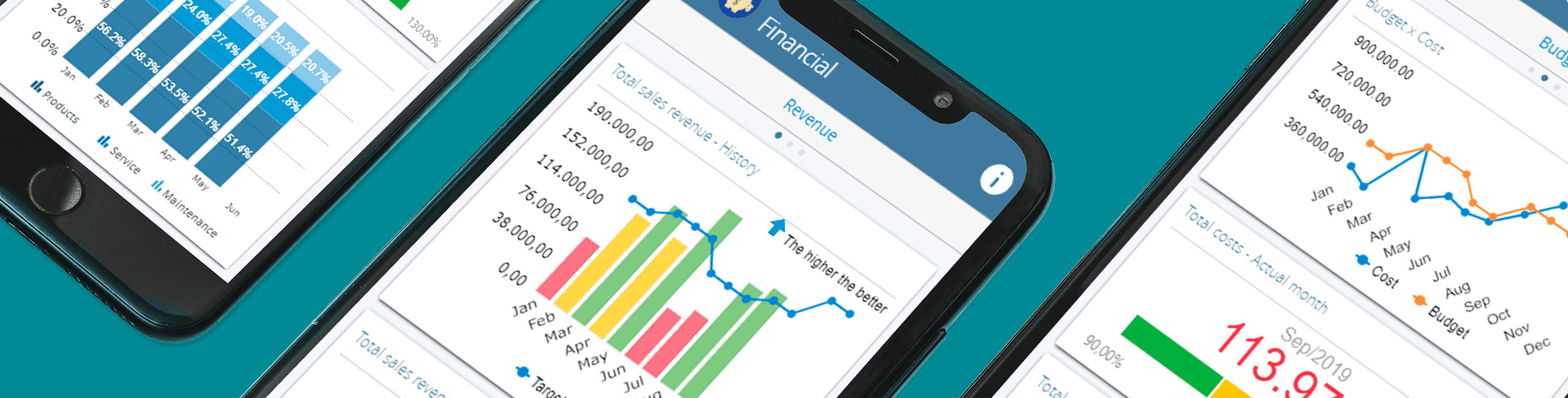 In the palm of your hand: access SoftExpert Performance graphs on mobile devices